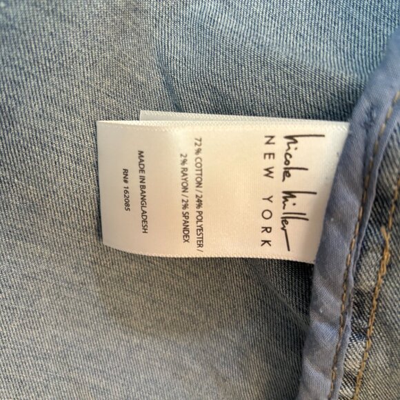 NWT Women's Nicole Miller Denim Blazer Jacket Size Small - Picture 5 of 8